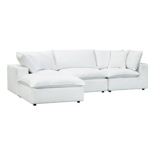 Cali Pearl Performance Fabric Modular 4 Piece Sectional For Sale