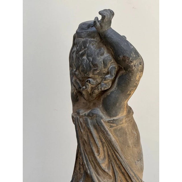 Pair of 18th-Century English Lead Putti For Sale - Image 6 of 13