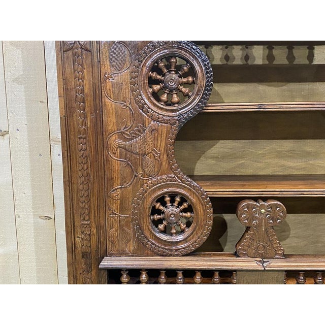19th Century Oak Wall Unit For Sale - Image 9 of 12