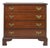 Vintage White Furniture Co. Chippendale Style Inlaid Mahogany 4-Drawer Nightstand / Bachelor Chest For Sale