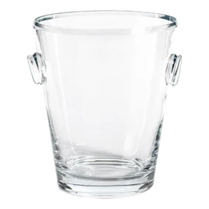 Large La Serena Beveled Glass Ice Bucket / Cooler