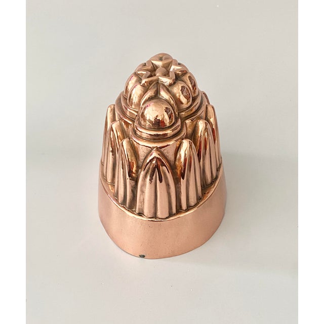 English 19th C Antique English Copper Jelly Mold For Sale - Image 3 of 16
