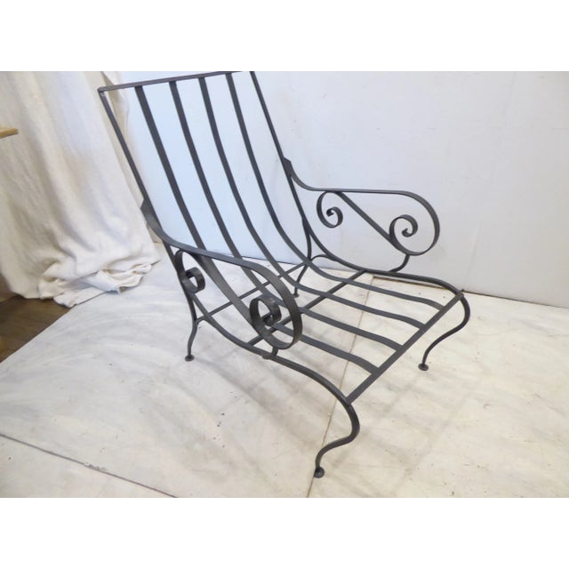 Mid-Century Modern Vintage Modern Iron Lounge Chair For Sale - Image 3 of 4