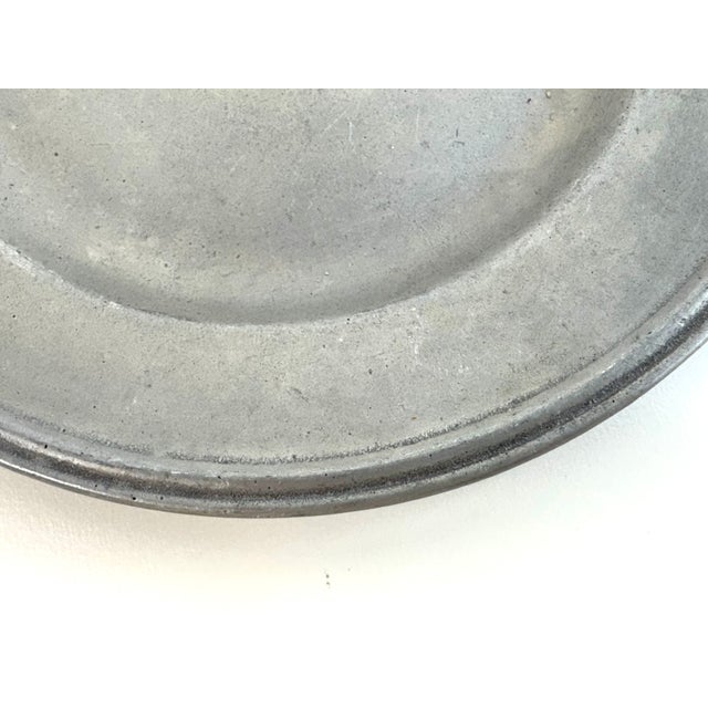 Metal Vintage Carron Pewter Salad Plates, Freeport Pennsylvania, Set of 8 For Sale - Image 7 of 10