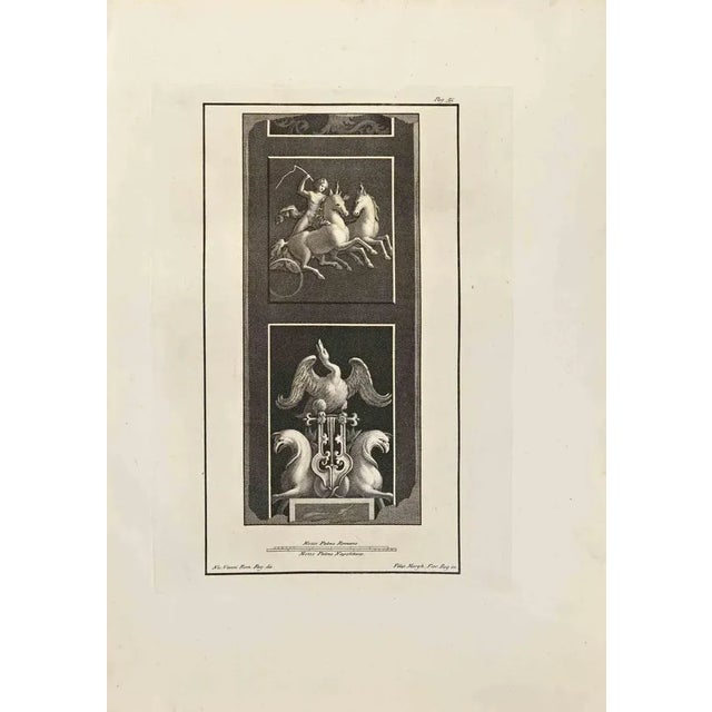 Hermes and Hippogriff from "Antiquities of Herculaneum" is an etching on paper realized by Filippo Morghen in the 18th...