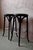 1970s Bistro Bar Stools in Black and Chrome Tortoiseshell Vinyl, 1960s, Set of 2 For Sale - Image 5 of 14
