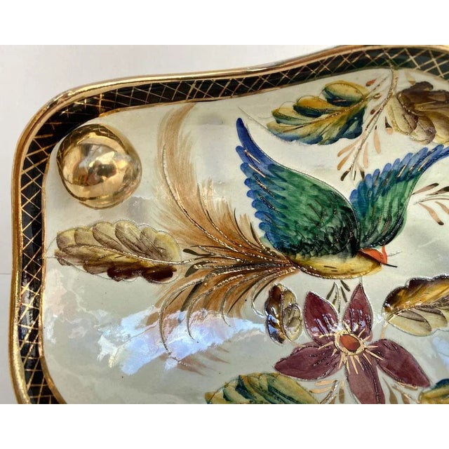 Porcelain Panel or Plate by H. Bequet Quaregnon, Belgium, 1960s For Sale - Image 3 of 7