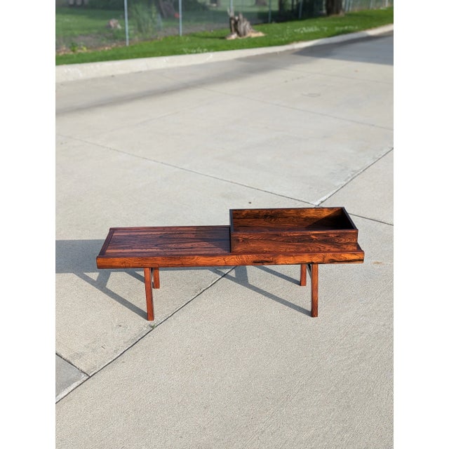 1960s Torbjørn Afdal 'Krobo' Style Rosewood Planter Bench For Sale - Image 6 of 12