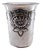Silver Cup with Flower and Leaf Edge Reliefs For Sale