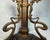 Bronze Antique Ornate Early 1900's Bronze Glass Art Nouveau Electric Table Lamp Light For Sale - Image 8 of 11