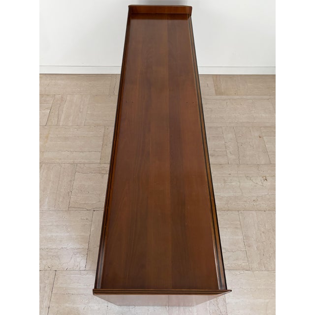 Black Wooden and Leather Artona Sideboard by Afra & Tobia Scarpa for Maxalto, Italy, 1970s For Sale - Image 8 of 18