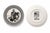 Piero Fornasetti Americana Coasters in Porcelain with American Historical Figures by Piero Fornasetti, 1960s, Set of 7 For Sale - Image 4 of 11
