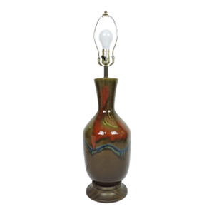 Mid Century Modern Drip Glaze Ceramic Table Lamp