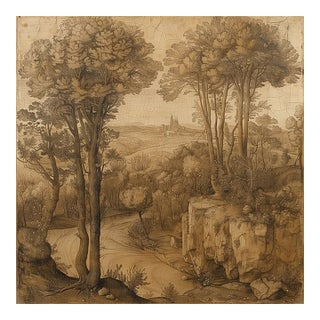 Grisaille Sepia Landscape #2 — Fine Art Print For Sale