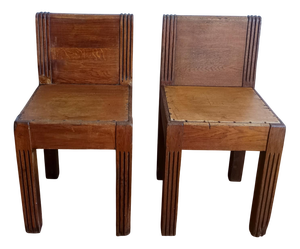 Art Deco Childrens Chairs, 1940s, Set of 2