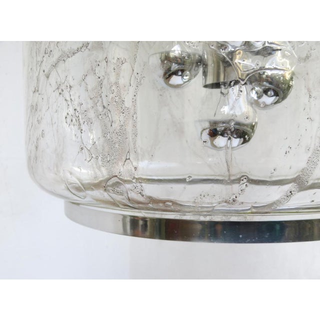 Space Age Ceiling Lamp in Murano Glass & Aluminum from Doria, 1970s For Sale - Image 12 of 18