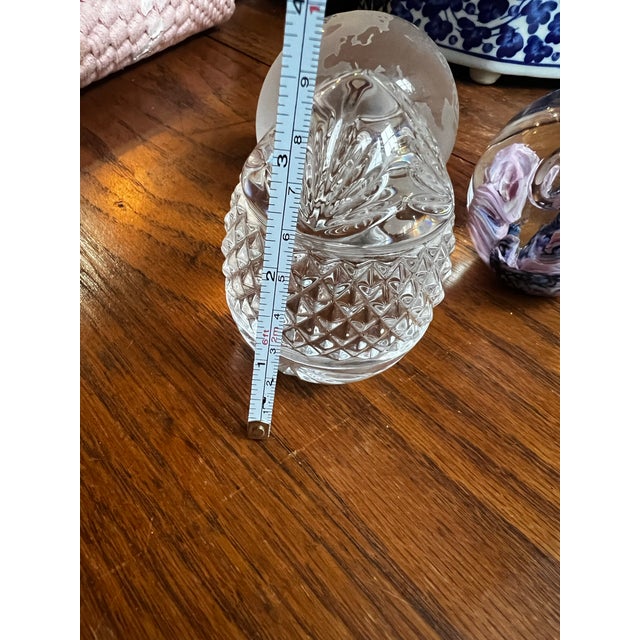 Trio of Vintage Glass Paperweights For Sale - Image 4 of 6