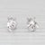 New 0.40ctw Diamond Stud Earrings 14k White Gold Round Solitaire Studs - 2 Pieces For Sale - Image 4 of 6
