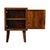 Brown Patterned Door Nightstand With Hidden Storage For Sale - Image 8 of 8