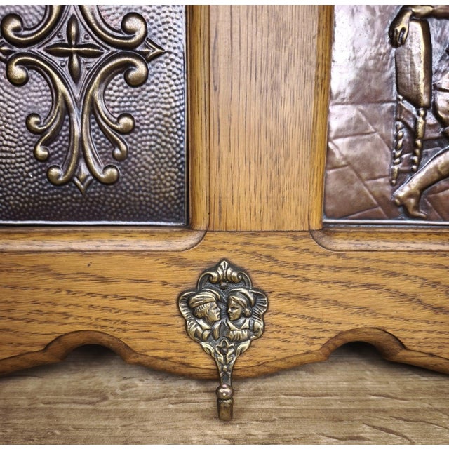 Wood Vintage French Coat Rack in Oak For Sale - Image 7 of 12
