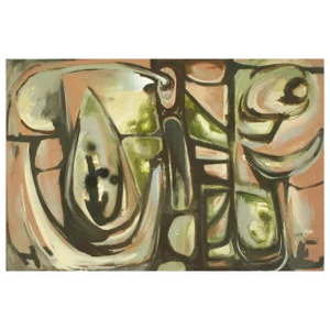 Harold a Laynor Abstract Oil on Canvas Titled "Stapho"