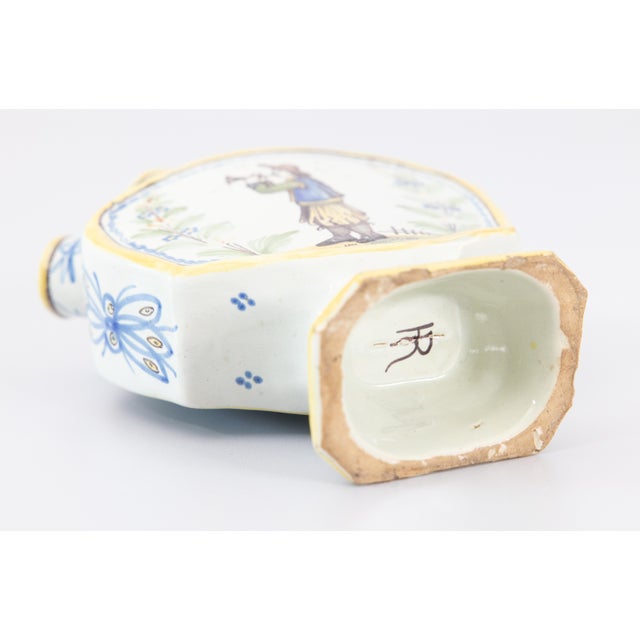 19th Century French Quimper Faience Tulip Vase Tulipiere For Sale - Image 10 of 11