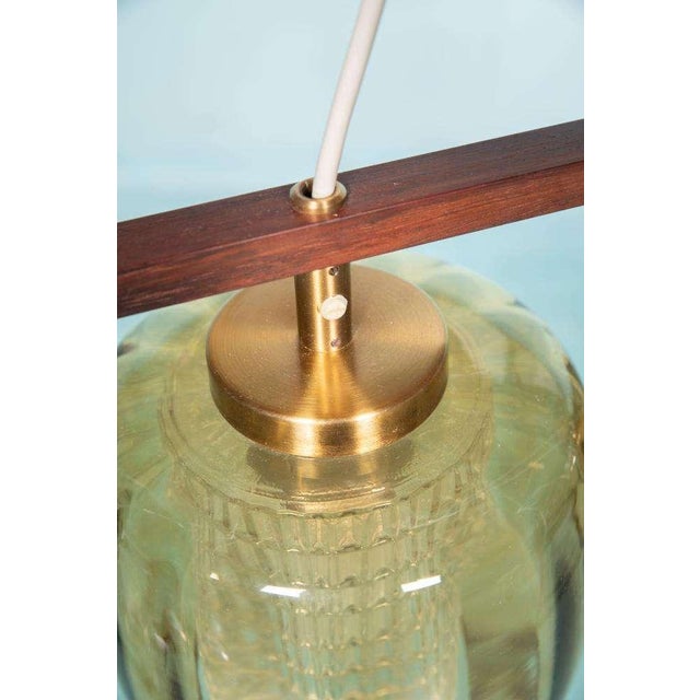 Vintage Amber Glass Hanging Lamp by Carl Fagerlund For Sale - Image 14 of 18