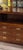 1970s Henredon Scene One Campaign Oak Lighted Display and Bar Cabinet For Sale - Image 9 of 9
