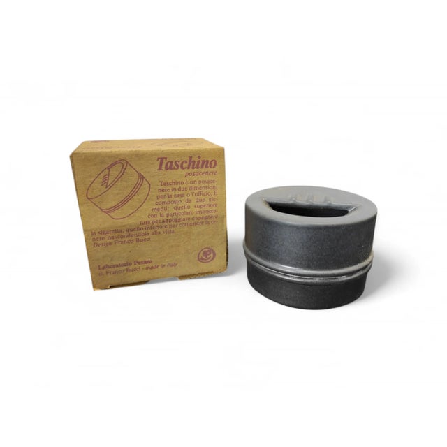 Gray Pocket Ashtray by F. Bucci for Lab. Pesaro, 1970s For Sale - Image 6 of 6