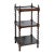 English Three Tier Ebonized Barley Twist What Not Etagere For Sale