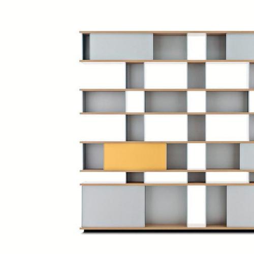Nuage Shelving Unit in Wood and Aluminium by Charlotte Perriand for Cassina For Sale - Image 3 of 9