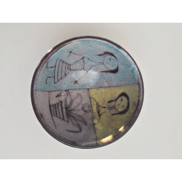 Mid Century Italian Ceramic Bowl For Sale - Image 4 of 8