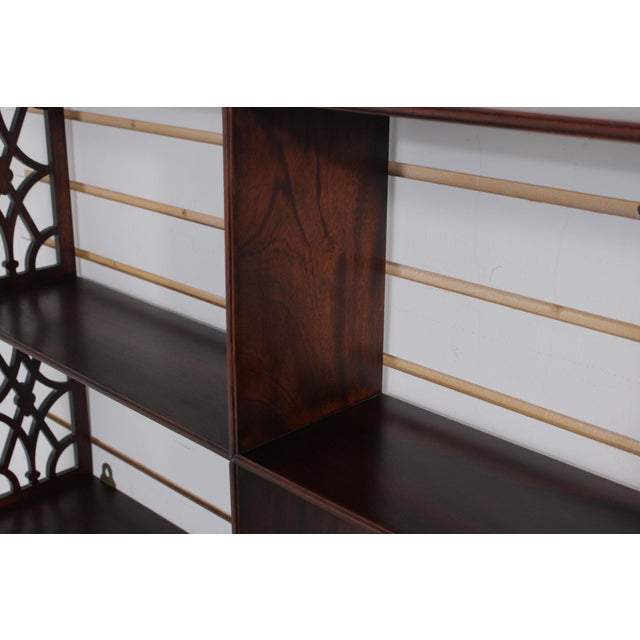Wood Colonial Williamsburg Tradition House Mahogany Hanging Shelf For Sale - Image 7 of 14