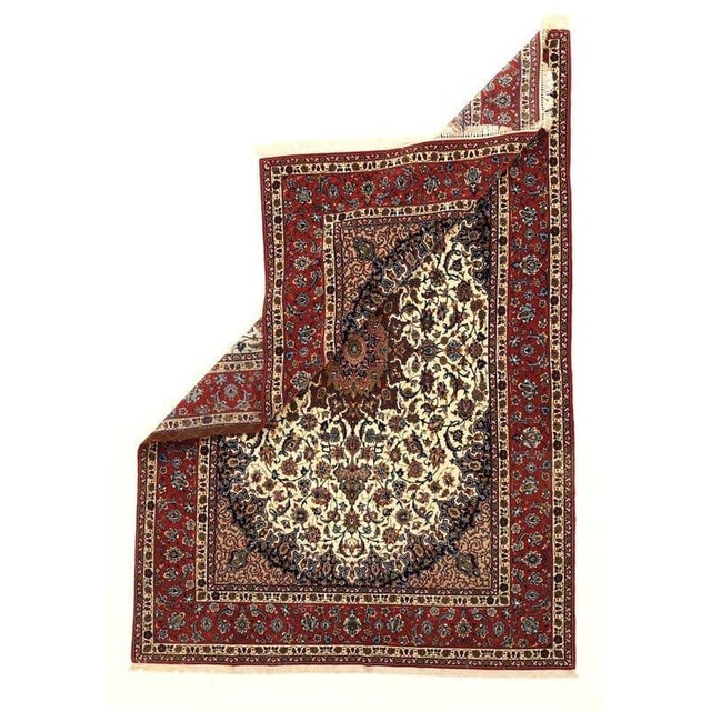 Middle Eastern Rug in Silk For Sale - Image 4 of 7