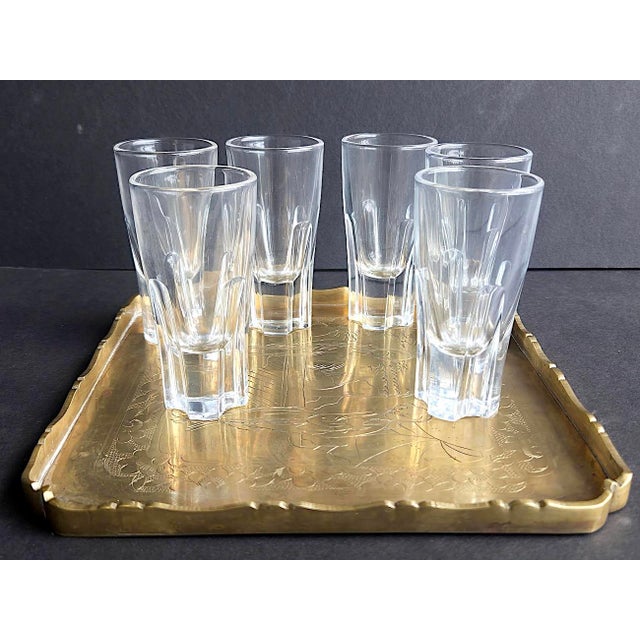 1960s Italian Shot/Vodka Glasses Designed by Carlo Moretti for Vetretria Borgonovo, Set of 6 For Sale In Miami - Image 6 of 12