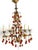 Antique Gilded Metal Murano Glass Drop Chandelier from Made Murano Glass, 1930s For Sale - Image 16 of 18