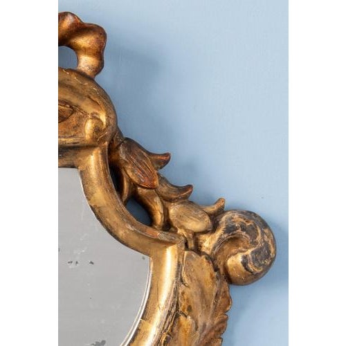 Italian Gilt Gesso Mirror, Late 19th Century For Sale - Image 5 of 7