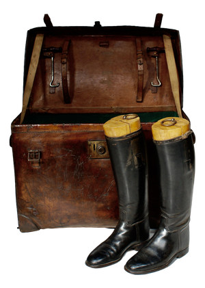 Victorian Leather Boot Trunk from Peal & Co, 1880s