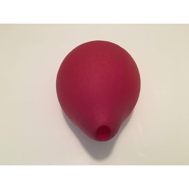 Red Thomas Blank, Masterpiece Swiss Contemporary Blown Faceted Cut Glass Sculpture Vase, 2001 For Sale - Image 8 of 9