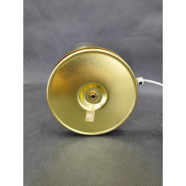 Metal Space Age Glass Table Lamp from Kamenický Šenov, 1970s For Sale - Image 7 of 11