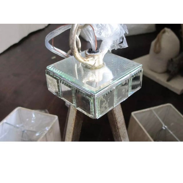 Currey & Company Raj Mirror Bronzite 4 Arm Chandelier For Sale - Image 11 of 12