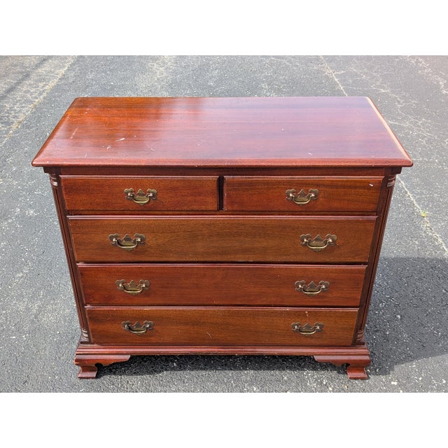 Vintage Kling by Ethan Allen Solid Mahogany Dresser For Sale - Image 11 of 13