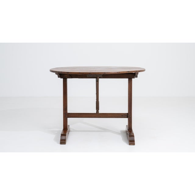 19th Century French Oak Wine Tasting Folding Table For Sale - Image 13 of 15