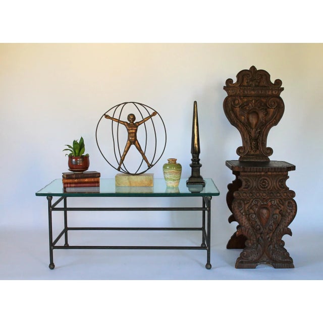 Vintage decorative obelisk. Made in India. Some minor age wear. Makers mark on bottom.