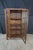 Antique Mission Arts & Crafts Quartersawn Oak Bookcase China Display Cabinet 63" For Sale - Image 4 of 11