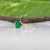 Colombian Emerald Ring With Earth-Mined Diamond Accents: Solid 14k Gold, 6x5mm, Size 6.75 For Sale In Columbus - Image 6 of 9