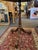 1990s Vintage Maitland Smith Hexagonal Table With Embossed Leather Top and Tripod Feet For Sale In Minneapolis - Image 6 of 9