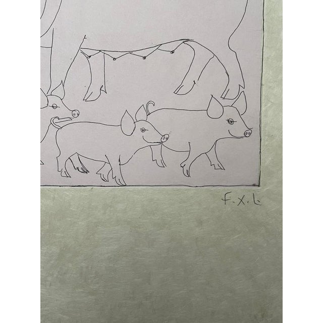 Francois-Xavier Lalanne (1927-2008) The pig (in french : le cochon), 2004 This extremely rare print by François Xavier...