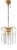 Brass and Lead Crystal Chandelier from Joska Bodenmais, 1970s For Sale