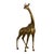 This Mid-Century Modern Tall Brass Giraffe Sculpture is a sophisticated decorative accent that effortlessly combines...